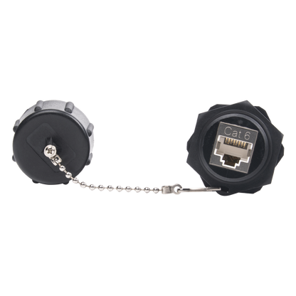 Acoplador Industrial RJ45-RJ45 Categoría 6 Blindado IP67 (Waterproof)