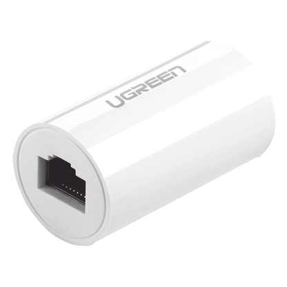 Acoplador y Protector (Extensor de Cable Ethernet RJ45) | 1000Mbps | Compatibilidad con Cat7/Cat6/Cat5e | Compatible con POE | Ignífugo | ABS | Color