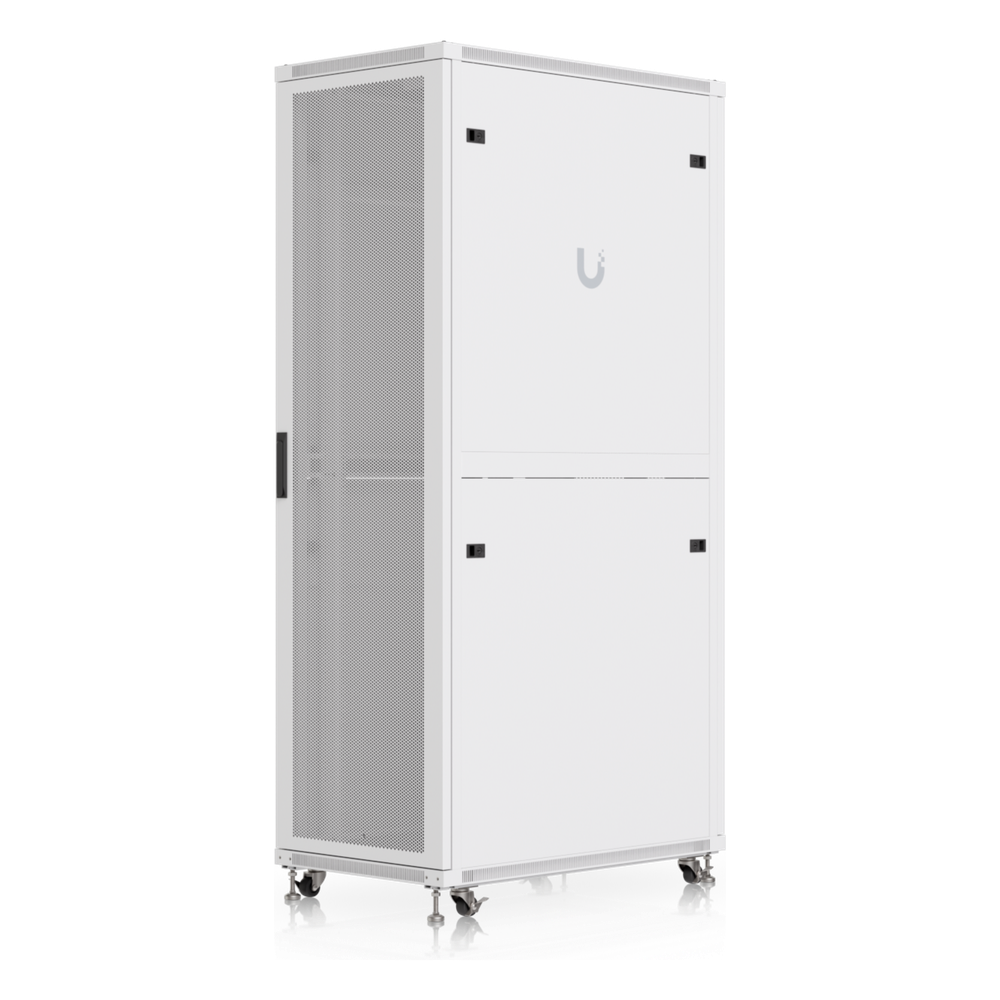 UACC Rack Cabinet 42U (600 × 1000 mm) – Gabinete de Piso Totalmente Ensamblado con Ventiladores Integrados, Paneles Removibles, Ruedas con Seguro y