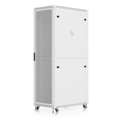 UACC Rack Cabinet 42U (600 × 1000 mm) – Gabinete de Piso Totalmente Ensamblado con Ventiladores Integrados, Paneles Removibles, Ruedas con Seguro y