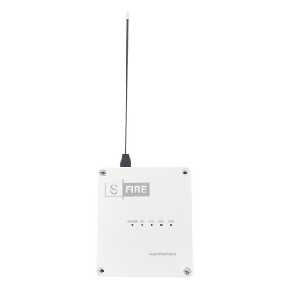 Receptor inalámbrico / 2500 metros de cobertura / 4 salidas de relevador tipo C