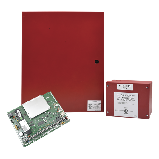 Panel de control híbrido de incendio e intrusión comercial, 8 particiones, hasta 250 zonas cableadas, inalámbricas o V-Plex, compatible con AlarmNet