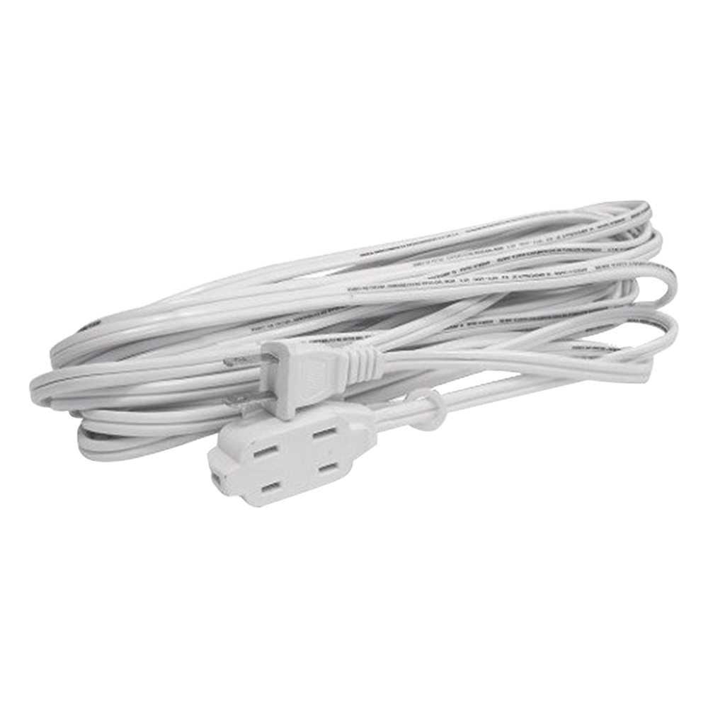 Extensión Eléctrica Doméstica de 8 metros / 127 V CA 8 A Máximo / Color Blanco.