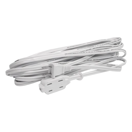 Extensión Eléctrica Doméstica de 8 metros / 127 V CA 8 A Máximo / Color Blanco.