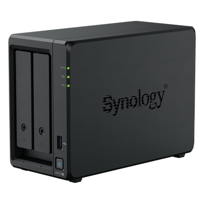 NAS Synology DiskStation DS725+ | 2 Bahías | Expandible hasta 7 Unidades | 2 Ranuras M.2 NVMe | Puerto 2.5GbE | Rendimiento 276 MB/s Lectura y 224