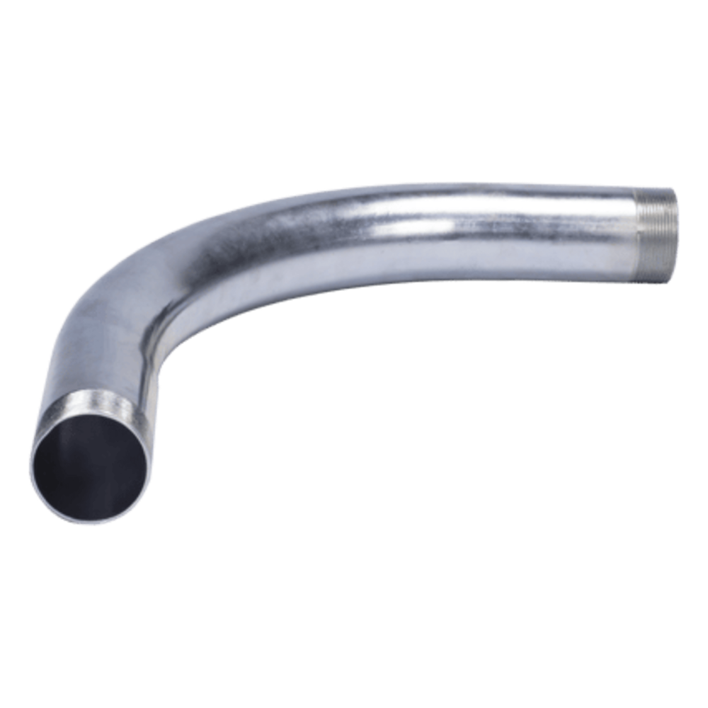Codo de 1" ( 25.4 mm) para Tubo Pared Gruesa (IMC) / Galvanizado / Etiqueta Amarilla.