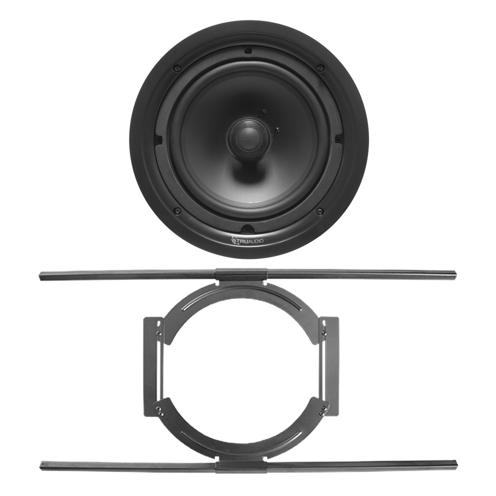 KIT de Bocina de Techo TruAudio de 8in PP8 con Soporte de Acero Rígido para Techos Suspendidos