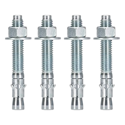 Kit de Anclaje a Piso, Para Rack de 2 o 4 Postes, Fabricado en Acero, 4 Piezas