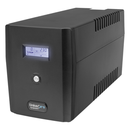 UPS 1500VA/900 W Pantalla LCD / Línea Interactiva 120Vca / 8 tomas 5-15R (6 Respaldadas) / Regulación de Voltaje / Protección RJ45