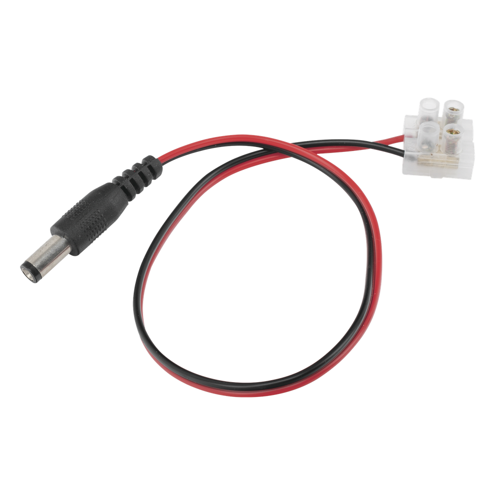 Cable de Alimentación con Conector Macho a Bloque de Terminal Atornillable / Calibre 18 AWG / Longitud 28.5 cm (11.22 Pulgadas) / Ideal para