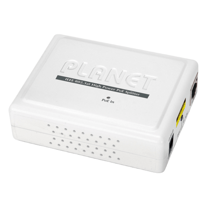 Divisor de Voltaje PoE 802.3at a 12/24 Vcc, Puerto Gigabit 10/100/1000 Mbps