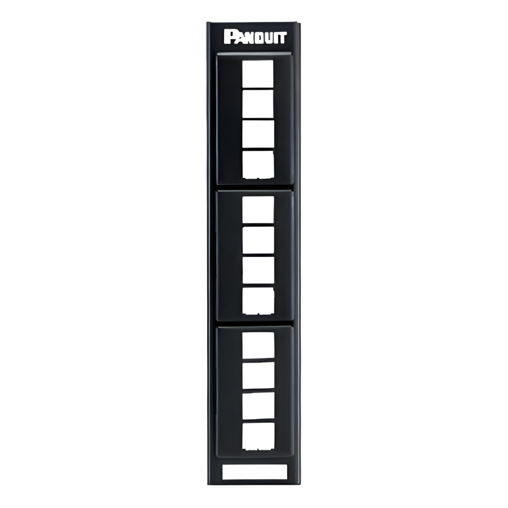 Panel de Parcheo Modular Keystone (Sin Conectores), de Montaje en Pared Usando Accesorio Wb89d, 12 Puertos