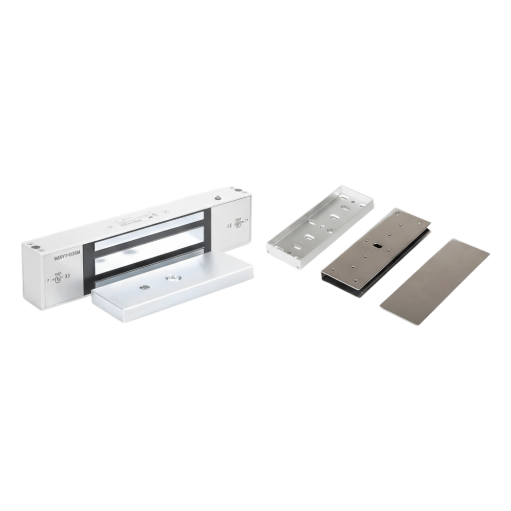 Kit Para Control de Acceso Incluye Chapa Magnética de 1200 Lbs / Montaje En "U" Para Puerta de Cristal / Uso Interior / Certificación UL