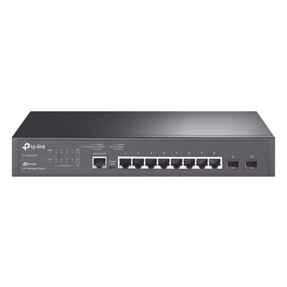 Switch JetStream SDN Administrable 8 puertos 10/100/1000 Mbps + 2 puertos SFP, administración centralizada OMADA SDN