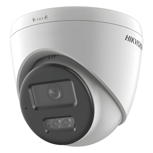 [Dual Light] Turret IP 8 Megapixel (4K) / Lente 2.8 mm / 30 mts IR + 30 mts Luz Blanca / Micrófono Integrado / ACUSENSE Lite / Exterior IP67 / H.265