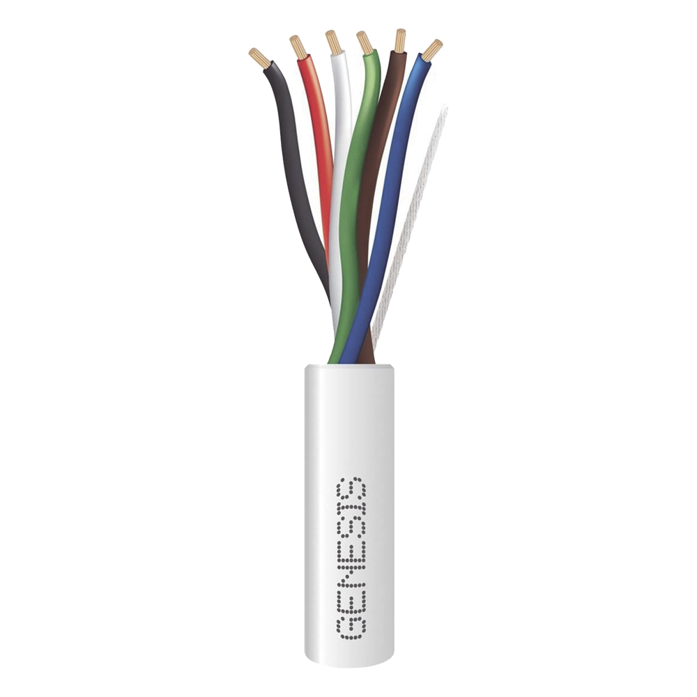 Bobina de 305 m (1000 ft) / Cable para Alarma 6x18 AWG / Plenum / Blanco