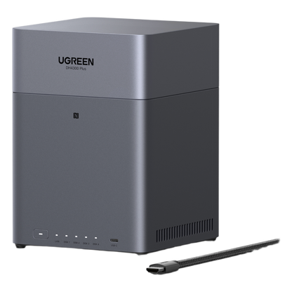 NAS UGREEN NASync DH4300PLUS / 4 Bahías SATA / Procesador RK3588C 8 GB RAM / 2.5GbE Puerto / HDMI 4K / USB 3.2 Type-C / RAID 0/1/5/6/10 / Acceso