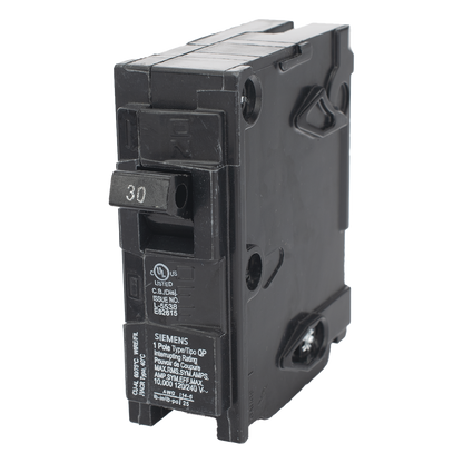 Interruptor automático enchufable tipo QP 1 polos, 30 amp