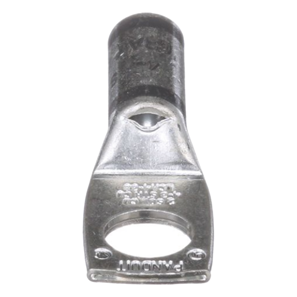 Zapata de compresión LCA4-38-L, para cal. 4 Awg, Barreno para tornillo prisionero de 3/8, 1 Pz