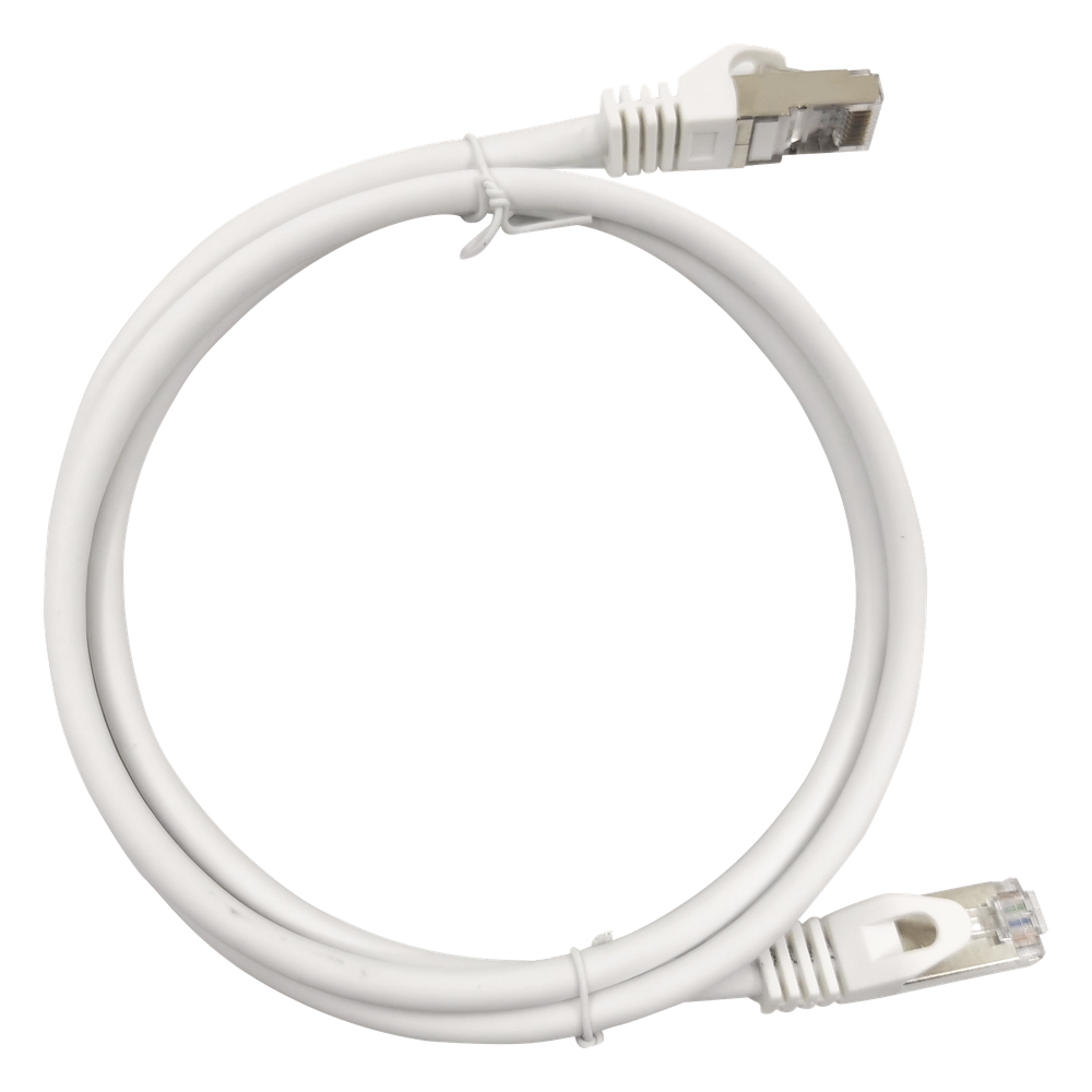 Patch Cord Cat6A 10G Blindado 7.0 Metros (22.96 Pies) Blanco