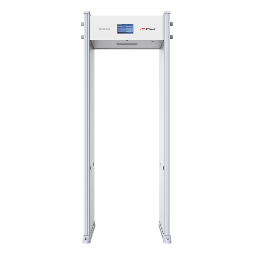 Arco Detector de Metales de 18 Zonas con Pantalla LCD de 7" / Conteo de personas y Alarmas / Ajuste de Sensibilidad e Interferencias / Mejora