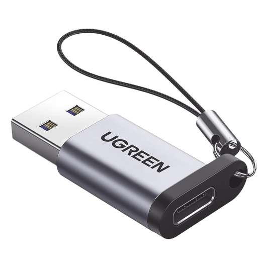 Adaptador USB 3.0 Macho a USB-C 3.1 Tipo C Hembra |Carga y Sincronización de Datos | Admite Corriente de 3A | Transferencia de hasta 5 Gbps | Amplia