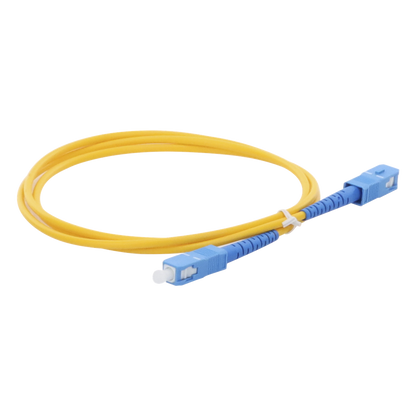 Jumper de Fibra Óptica Monomodo SC/UPC-SC/UPC Simplex de 1 Metro (3.28 Pies), 3mm