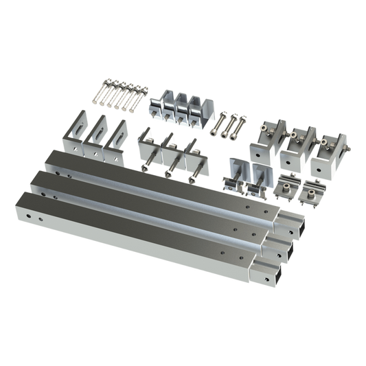 Caja de accesorios de aluminio anodizado para montaje VEKTOR8R2700 , arreglo 1X2para techo