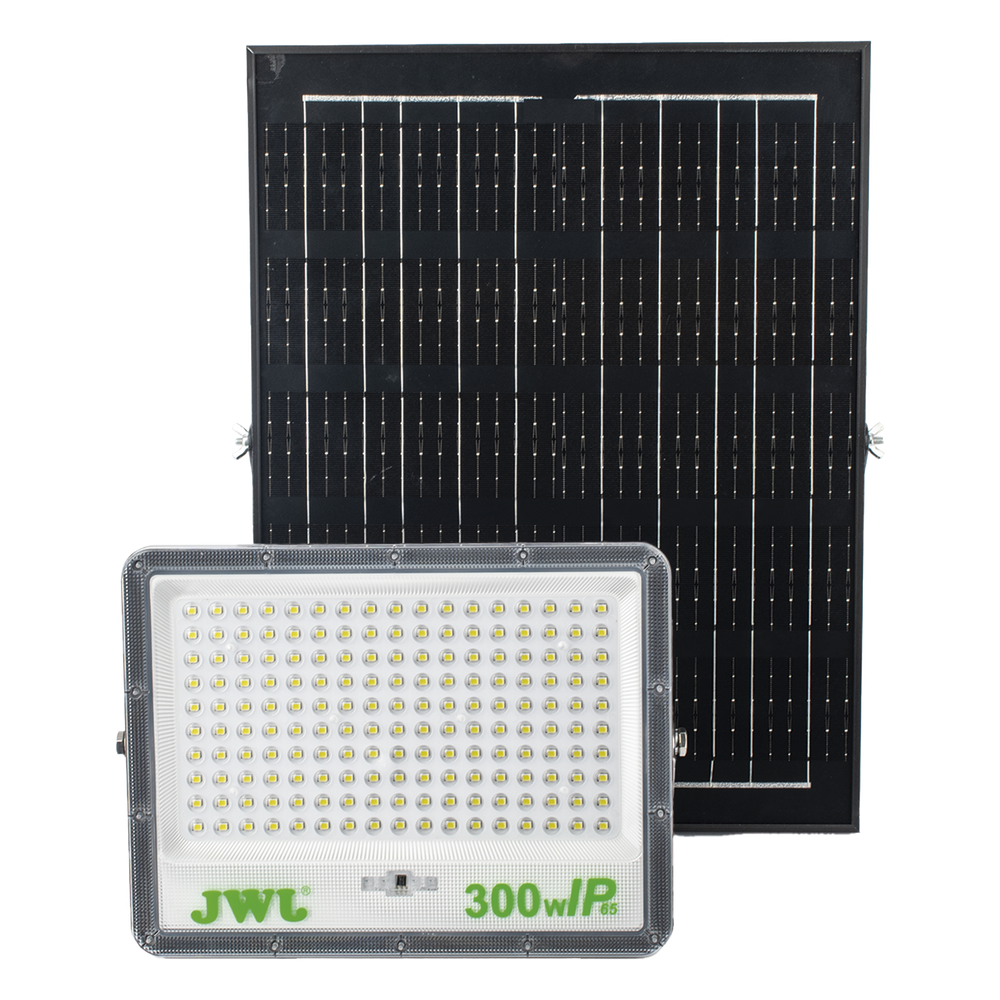 Reflector de 300 W con Panel Solar / Batería 3.2 V CD / T.C.C. 6 500 K / IP65.