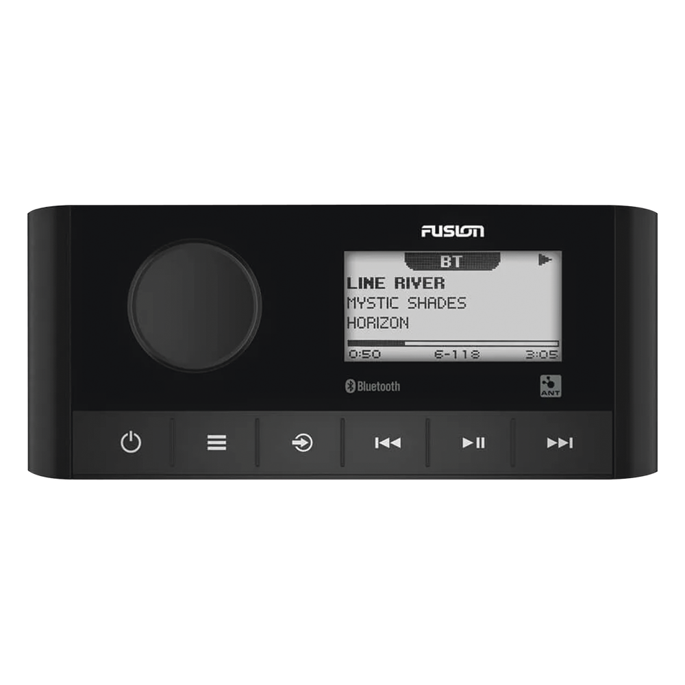Sistema de Audio Marino / Pantalla LCD 2.3" / Bluetooth y ANT / 180 W Pico / 22 W RMS x 4 / 2 Zonas Multi-Zone / IPX6 e IPX7 / Compatible con AM, FM