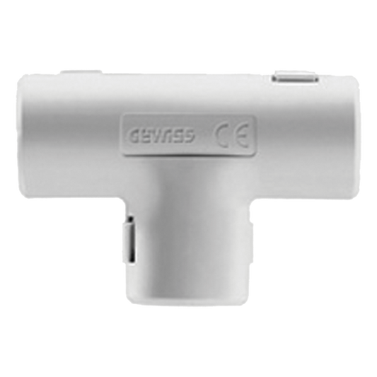 Unión en "T" para tubería rígida, recomendado para cable eléctrico, PVC Auto-extinguible, de 16 mm