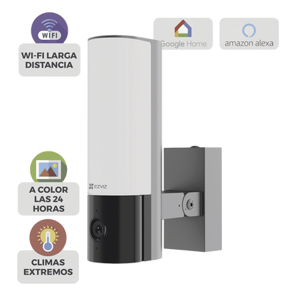 Cámara IP 4 Megapíxel / Wi-Fi / Lampara Integrada / Audio de dos vías / Imágen Nocturna a Color / Detección Humana / Audios Personalizables / Uso