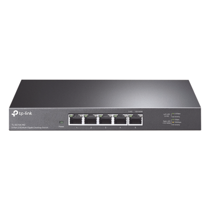 Switch Gigabit no administrable de 5 puertos 100 Mbps/ 1 Gbps/ 2.5 Gbps ideal para WiFi 6