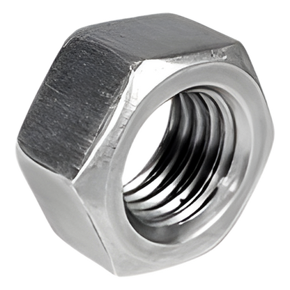 Tuerca Hexagonal de 1/4", con acabado Electro Zinc