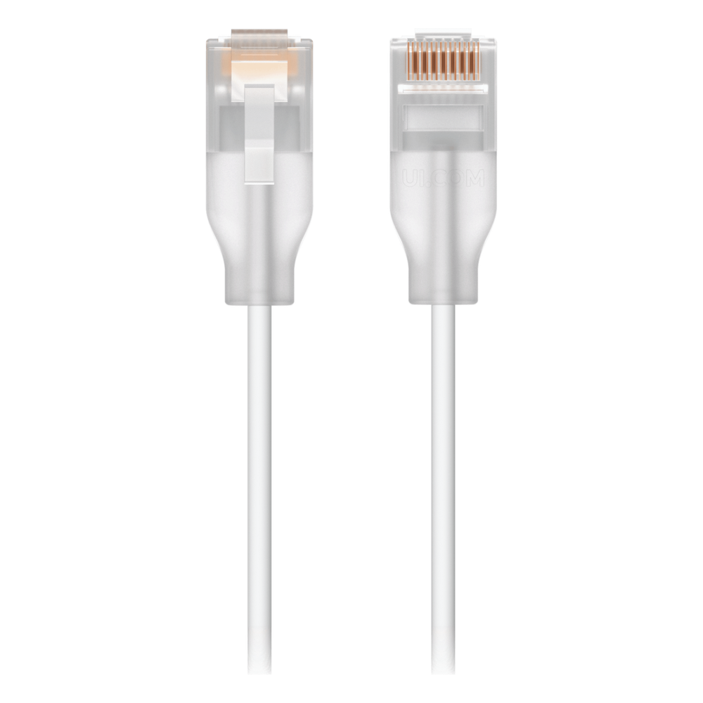 Patchcord UniFi Etherlighting de 2 Metros (6.56 Pies), hasta 10G / Soporta hasta PoE+++ / Conector RJ45 Transparente para Mejores Efectos de Luz con