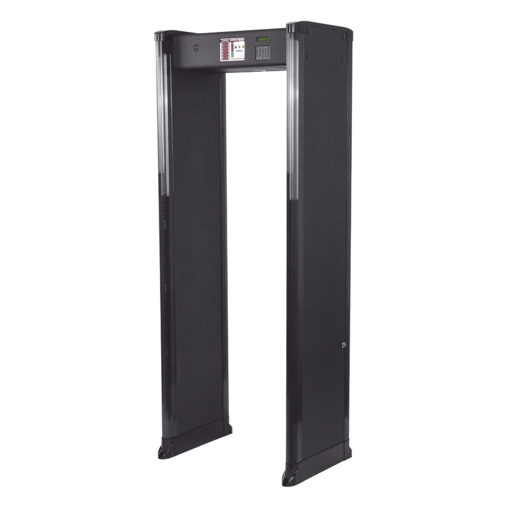 Arco Detector de Metales de 6 Zonas para Intemperie con Anclaje para Fijarse al Piso. Incluye Sensor IR para evitar falsas Alarmas / Certificado por
