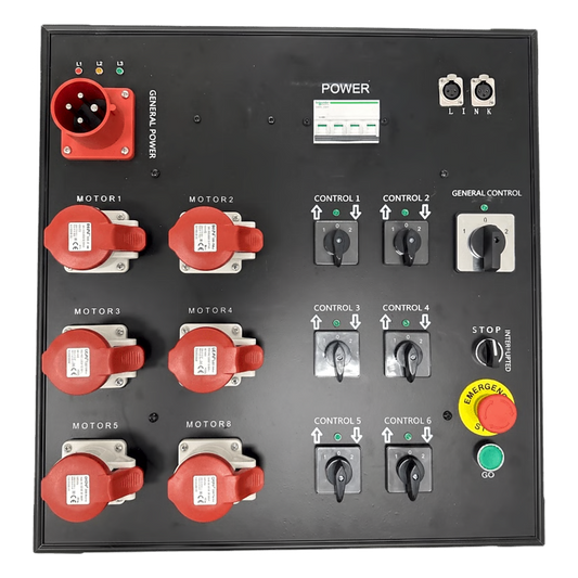 Controlador de Polipastos Eléctricos de Control Directo |6 Vías | Trifásico 110V AC 60Hz