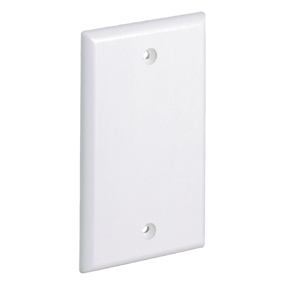 Placa de Pared Ciega Universal, Material ABS, Color Blanco