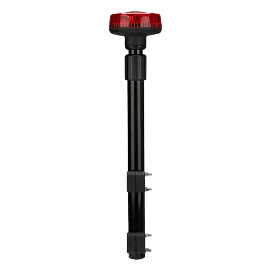 Luz telescópica Ultra Brillante Para Motocicleta, 9 LED, Color Rojo