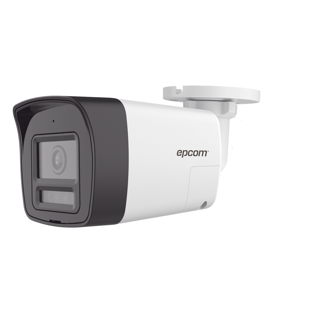 [Audio Bidireccional + Dual Light + ColorVu] Bala TURBOHD 4K (8 Megapixel) / Lente 2.8 mm / 30 mts IR EXIR + 20 mts Luz Blanca / Micrófono y Bocina