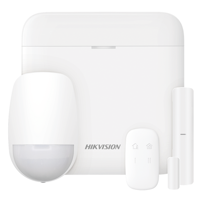 (AX PRO) KIT de Alarma AX PRO con GSM (3G/4G) / Incluye: 1 Hub con bateria de respaldo / 1 Sensor PIR / 1 Contacto Magnético / 1 Control Remoto
