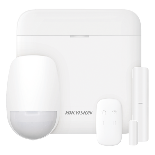 (AX PRO) KIT de Alarma AX PRO con GSM (3G/4G) / Incluye: 1 Hub con bateria de respaldo / 1 Sensor PIR / 1 Contacto Magnético / 1 Control Remoto
