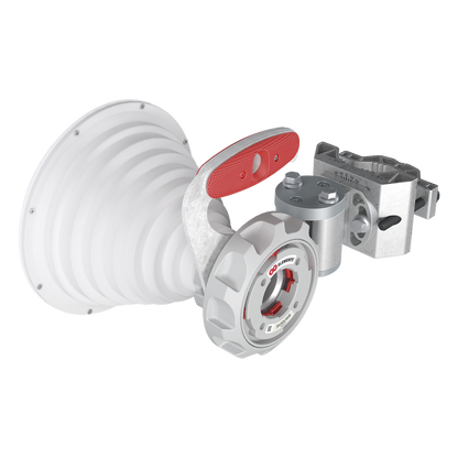 Antena Sectorial Simétrica de 30° / 2x2 / Rango de Frecuencia Extendido: 4900 - 7125 MHz / Ganancia de 18 dBi / Lista para Adaptadores Twistport