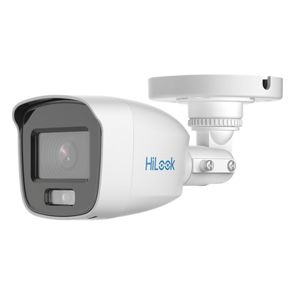 [ColorVu] Bala TURBOHD 2 Megapixel (1080p) / Imagen a Color 24/7 / Lente 2.8 mm / Luz Blanca 20 mts / IP66 / Policarbonato / Microfono Integrado