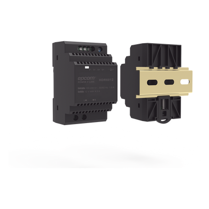 Fuente de Poder Industrial Entrada: 100-240 Vca / Salida: 15 Vcc/ 4 A/ 60 W/ Riel Din
