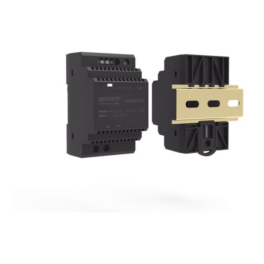 Fuente de Poder Industrial Entrada: 100-240 Vca / Salida: 15 Vcc/ 4 A/ 60 W/ Riel Din
