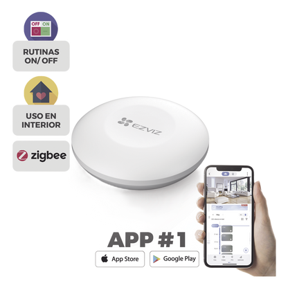 Botón de Emergencia Inalambrico / Compatible con Kit de Alarmas EZVIZ / Protocolo Zigbee