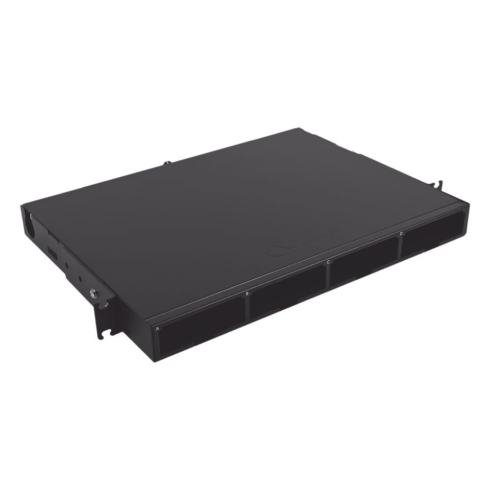 Distribuidor de Fibra Óptica de Alta Densidad LigthVerse *Core* Para Rack de 19 Pulgadas, Acepta 4 Placas Plug and Play, Hasta 96 Fibras, 1 UR