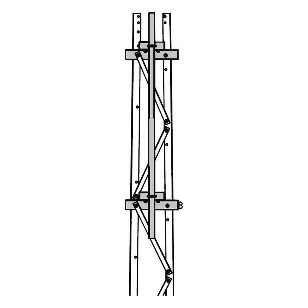Mástil 2-3/8" x 1.8 m para Montaje en Cara de Torre Super Titan Secciones 1 a 3