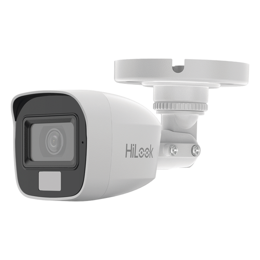 [Dual Light + ColorVu] Bala TURBOHD 2 megapixel / 20 mts IR + 20 mts luz blanca / Lente 2.8 (100° de Visión) / Exterior IP66 / Audio por Coaxitron